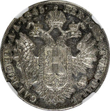 Austria Ferdinand I Silver 1845 A 1 Taler Viena Mint NGC AU Details KM# 2240 (6)