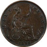 Great Britain Victoria Bronze 1888 1/2 Penny KM# 754 (20 589)