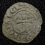 SICILY Italian states Charles I of Anjou (1266-1282) Billon 1 Denaro  (22 597)