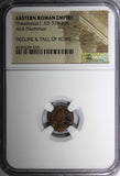 EASTERN ROMAN Theodosius I,AD 379-395 AE4 NUMMUS /VICTORY ANGEL NGC (555)