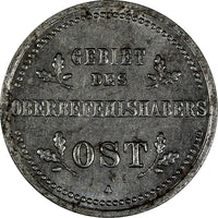 Germany - Empire Military Coinage Iron 1916 A 1 Kopeck WWI Issue  KM# 21 (636)