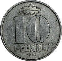 Germany-Democratic Republic Aluminum 1963 A 10 Pfennig KEY DATE KM# 10 (19 213)