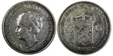 Netherlands Wilhelmina I Silver 1922 1/2 Gulden KM# 160 (20 666)