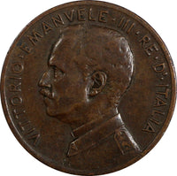 Italy Vittorio Emanuele III Bronze 1912 R 5 Centesimi Better Date KM# 42 (318)