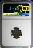 Julian II as Caesar AD 360-363 AE4 BI NUMMUS/Emperor with globe & spear NGC (63)