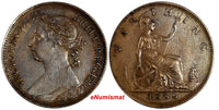 Great Britain Victoria Bronze 1886 Farthing  Britannia KM# 753 (14 882)