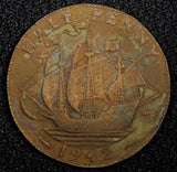 Great Britain George VI Bronze 1942 1/2 Penny  KM# 844 (24 229)