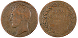 Monaco Honore V Copper 1837 MC 5 Centimes 28mm KM# 95.1a (21 150)
