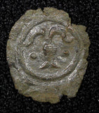 SICILY Italian states Manfred (1258-1266) Billon 1 Denaro Minted in Messina (94)