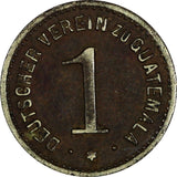 GUATEMALA Token 1871-1888 German Association 1 Real 19mm SCARCE (20 281)