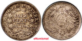 Bolivia Silver 1895PT ES10 Centavos Potosi XF Cond.Toned Mintage-20,000 KM158.3