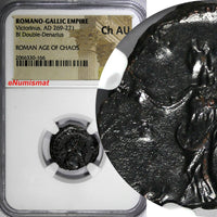 Romano-Gallic Bi Double Denarius Victorinus AD 269-271 Goddess Peace NGC Ch AU/6