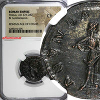 ROMAN EMPIRE,Probus,AD 276-282 BI Aurellanianus /Abundantia  NGC Ch AU (005)