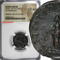 ROMAN EMPIRE,Probus,AD 276-282 BI Aurellanianus /Laetitia NGC Ch AU (016)