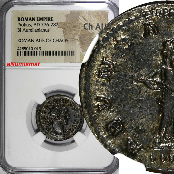 ROMAN EMPIRE,Probus,AD 276-282 BI Aurellanianus /Abundantia NGC Ch AU (019)