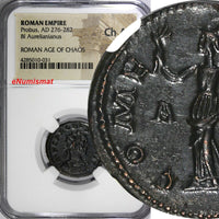 ROMAN EMPIRE,Probus,AD 276-282 BI Aurellanianus /Minerva  NGC Ch AU (031)