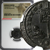 Roman Empire Constantine I AD 307-337 AE3 BI Nummus NGC  XF (007)