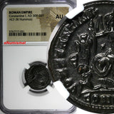 Roman Empire Constantine I AD 307-337 AE3 BI Nummus  NGC AU (021)