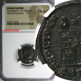 Roman Empire Constantine I AD 307-337 AE3 BI Nummus CAMP GATE NGC Ch AU (032)