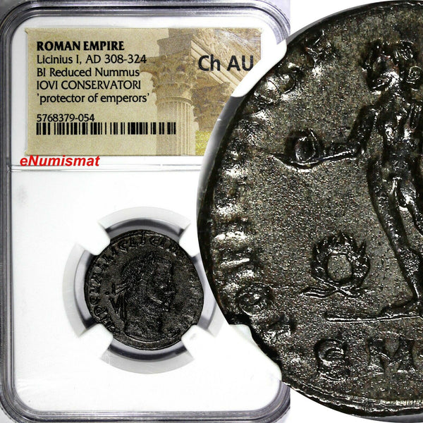 Roman Empire Nicomedia Licinius I. 308-324 AD BI Redused Nummus NGC Ch AU (054)