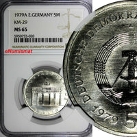Germany-Democratic Republic 1979 5 Mark Brandenburg Gate NGC MS65 KM# 29 (20)