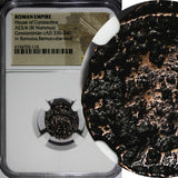 ROMAN Constantinian Dynasty AE3/4 Nummus AD 330-340 / She-Wolf &Twins NGC (110)