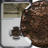 ROMAN Constantinian Dynasty AE3/4 Nummus AD 330-340 / She-Wolf &Twins NGC (113)