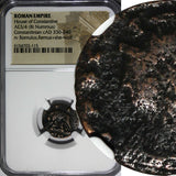 ROMAN Constantinian Dynasty AE3/4 Nummus AD 330-340 / She-Wolf &Twins NGC (115)