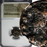 ROMAN Constantinian Dynasty AE3/4 Nummus AD 330-340 / She-Wolf &Twins NGC (116)