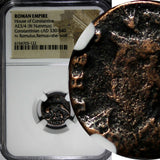 ROMAN Constantinian Dynasty AE3/4 Nummus AD 330-340 / She-Wolf &Twins NGC (122)