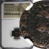 ROMAN Constantinian Dynasty AE3/4 Nummus AD 330-340 / She-Wolf &Twins NGC (125)