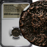 ROMAN Constantinian Dynasty AE3/4 Nummus AD 330-340 / She-Wolf &Twins NGC (143)