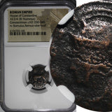 ROMAN Constantinian Dynasty AE3/4 Nummus AD 330-340 / She-Wolf &Twins NGC (145)