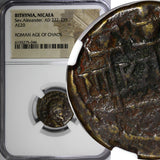 Bithynia, Nicaea Severus Alexander AD 222-235 AE20 / Three signa NGC (046)