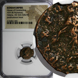 Roman Helena  Augusta AD 324-­328/30 AE4 Nummus House of Constantine NGC (003)