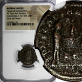 ROMAN Constantius I as Caesar AD 305-306 AE Post-reform Radiate /Jupiter NGC(0)