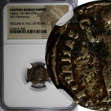 EASTERN ROMAN EMPIRE Valens AD 364-378  Bronze Nummus /VICTORY Angel NGC (98)