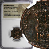 ROMAN.Diocletian AD 284-305 AE Post-Ref. Radiate Rev.Victory on Globe NGC (124)