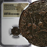 ROMAN CONSTANTIUS II as Caesar Half Centenionalis AD 337-361 /BATTLE NGC (4)