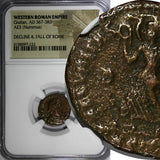 WESTERN ROMAN  Gratian 367-383 Nummus AE3 Rev- Securitas Victory NGC (222)