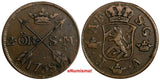 SWEDEN COPPER Adolf Frederick 1758 2 Ore,S.M Mintage: 91,000 SCARCE KM#461 15223