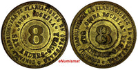 GUATEMALA TOKEN BRASS 8 REALES SAN ANDRES OSUNA ESTATE 30mm RULAU Gma 93