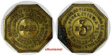 GUATEMALA TOKEN BRASS MAIS 3 REALES SAN ANDRES OSUNA ESTATE 25mm RULAU Gma 97