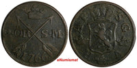 SWEDEN Adolf Frederick (1751-1771) Copper 1766 S.M.2 Ore 33.7 mm KM# 461(15 616)