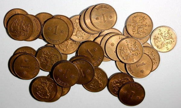 FINLAND Copper 1923 1 Penni UNC Condition  RANDOM PICK (1 Coin) KM# 23