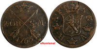 SWEDEN Adolf Frederick (1751-1771) Copper 1765 S.M.2 Ore 33.7 mm KM# 461(15 686)