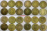 FINLAND LOT OF 12 COINS Aluminum-Bronze 1928-1936 10 Markkaa KM# A32