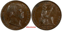 Great Britain William IV Copper 1835 Farthing XF Condition KM# 705 (17 319)