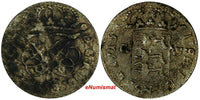 Denmark GLÜCKSTADT Frederik IV Silver 1715 C.W. 2 Skilling Dansk KM# 4 (17 344)