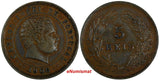 Portugal Carlos I Bronze 1905 5 Reis XF Condition KM# 530 (17 417)